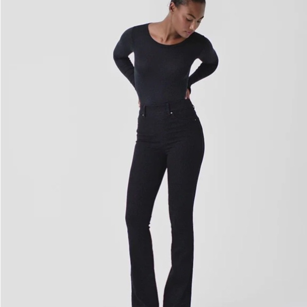 SPANX Black Flare Jeans WORN ONCE!